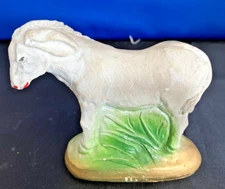Vintage Nativity/manger Chalkware/plaster Donkey 3 1/2"