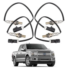 4pcs FEXON Oxygen Sensor Upstream Downstream O2 Sensor Compatible with Ford F150