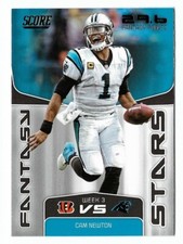 Cam Newton 2019 Score Fantasy Stars Insert #FS-8 Carolina Panthers Football Card