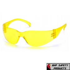 1 PAIR PYRAMEX INTRUDER AMBER LENS SAFETY GLASSES SHOOTING RANGE S4130S Z87
