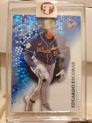Eduardo Escobar 2022 Topps Pristine #31 Encased Blue Refractor /75 SP ...