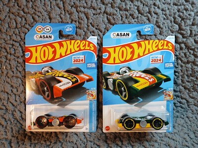 2 NEW 2024 Hot Wheels FLIPPIN FAST Autism Awareness ASAN Celebration Racers 6/10
