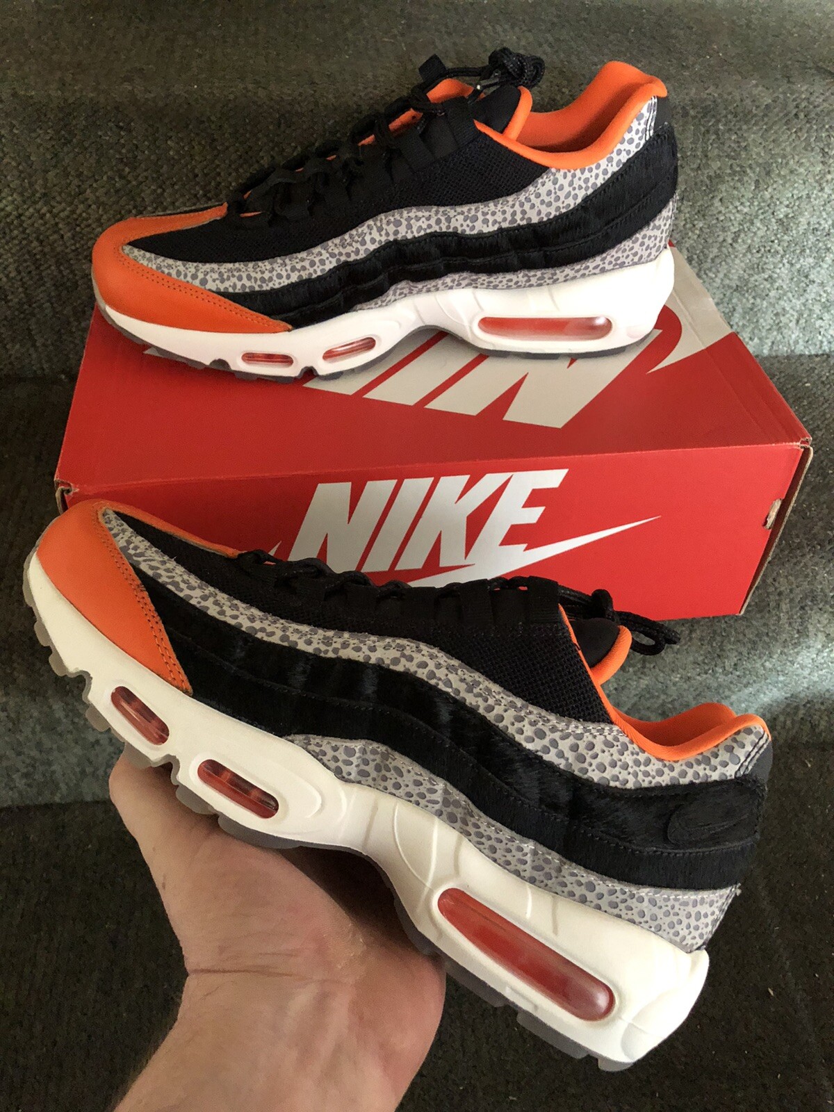 PONY NIKE AIR MAX 95 SAFARI Keep Rippin' Stop Slippin' UK 8.5 US 9.5 EU 43 Nuova con scatola