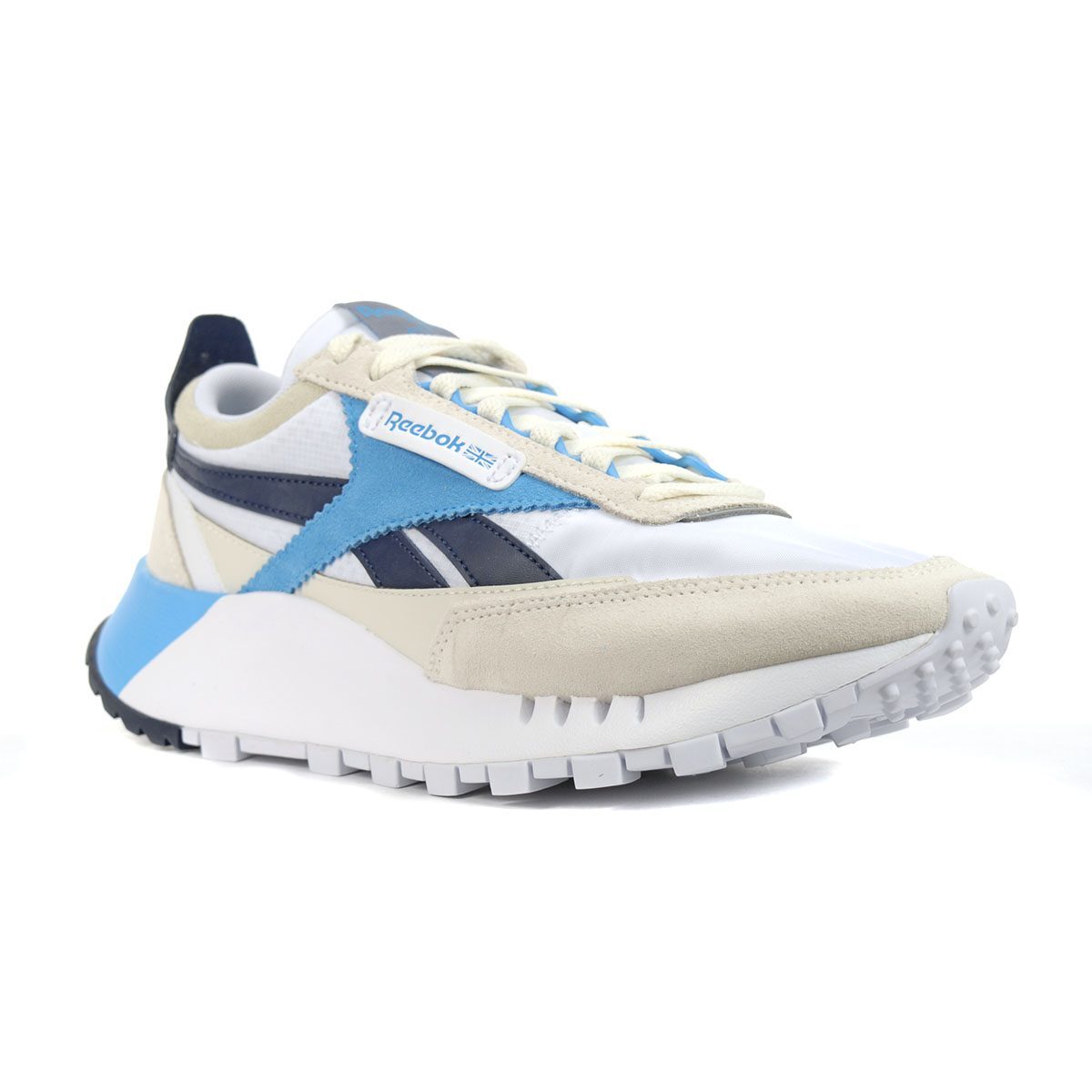 Reebok Men\u0026#039;s Classic Leather Legacy Chalk White/Vector Navy Sneakers  FY7747 | eBay