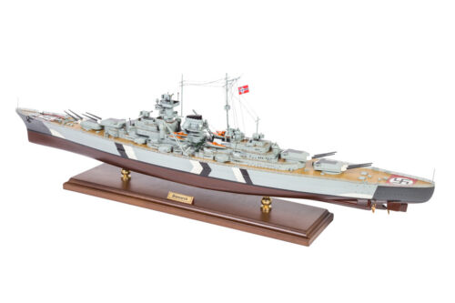 Acorazado alemán artesanal Seacraft Gallery Bismarck modelo de madera 100 cm - Imagen 1 de 10