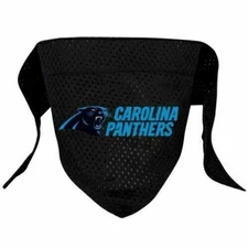 CAROLINA PANTHERS DOG CAT MESH JERSEY BANDANA SMALL/MEDIUM
