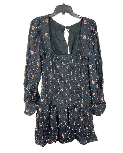 free people mockingbird mini dress Free People Mockingbird Dress - Coral Red Floral Print Mini Dress