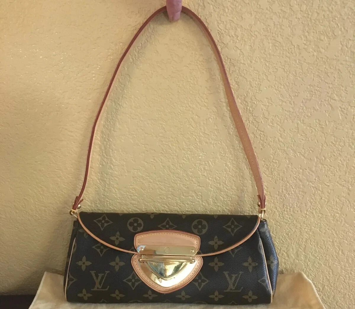 Louis Vuitton Beverly PM in Brown Coated Canvas