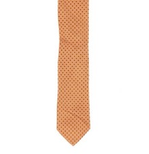 John W. Nordstrom Orange Silk Men's Polka Dot Pattern Tie 89 127245