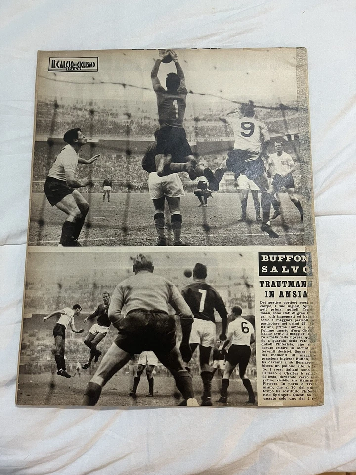 Il calcio e Il Ciclismo Illustrato- Novembre 1960- Rivista Vintage Bianco E Nero - Immagine 2 di 2