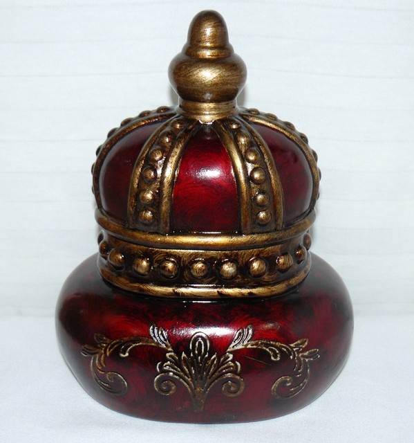 Home Accents Hobby Lobby Lidded Crown Box Ceramic 9 1/2" Treasure