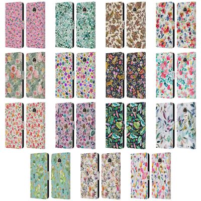 OFFICIAL NINOLA GARDEN LEATHER BOOK WALLET CASE COVER FOR MOTOROLA PHONES