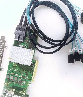 Fujitsu 9300-8I IT Mode FW: LSI SAS3008 12GB HBA Card IT Mode+2* SFF-8643 Cable