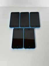 Lot of 5 Apple iPhone 5C blue Back Housing and lcd