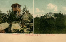 Postcard * Kösseine, 940 m above sea level - lookout tower and accommodation ...