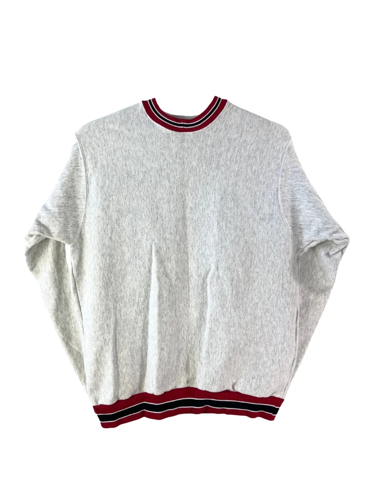 Moletom vintage anos 90 gola redonda colegial excelência acadêmica tamanho grande - Imagem 2 de 4