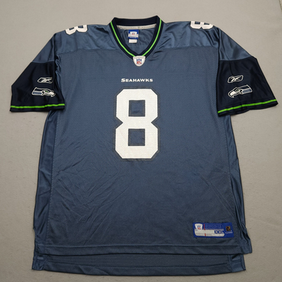 【新品未使用】 現地購入 Reebok NFL SEATTLE SEAHAWKS Reebok Seattle Seahawks Jersey Mens 2XL XXL Blue Matt Hasselbeck