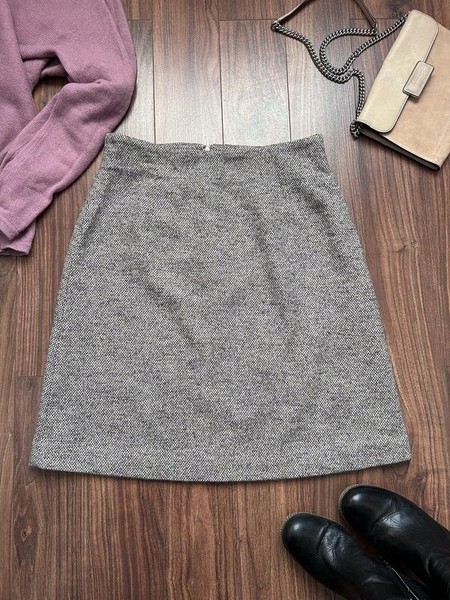 Women Gant Skirt Grey Wool 38