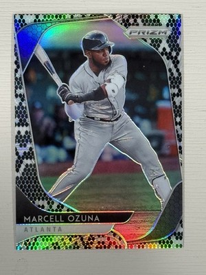 2020 Panini Prizm Marcell Ozuna Snake Skin Parallel /50 - Braves