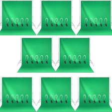 Pack Of 8, 6x9 Green Screen Photography Background Photo Video Backdrop Kit