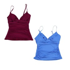Lauren Ralph Lauren Women's Underwire Tankini Swim Bathing Suit Top 8 12 16 New