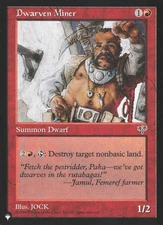Dwarven Miner Magic: the gathering Mirage