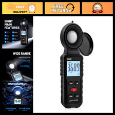 Digital Lux Meter Light Meter for Plants Photography - 200,000 Lux LCD Display