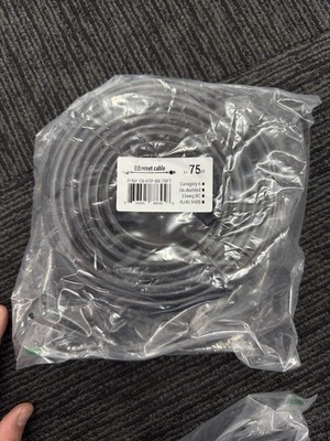 HIGH QUALITY Ethernet Cable (with Jacks) 75ft outdoor UV cable. 23 AGW Solid