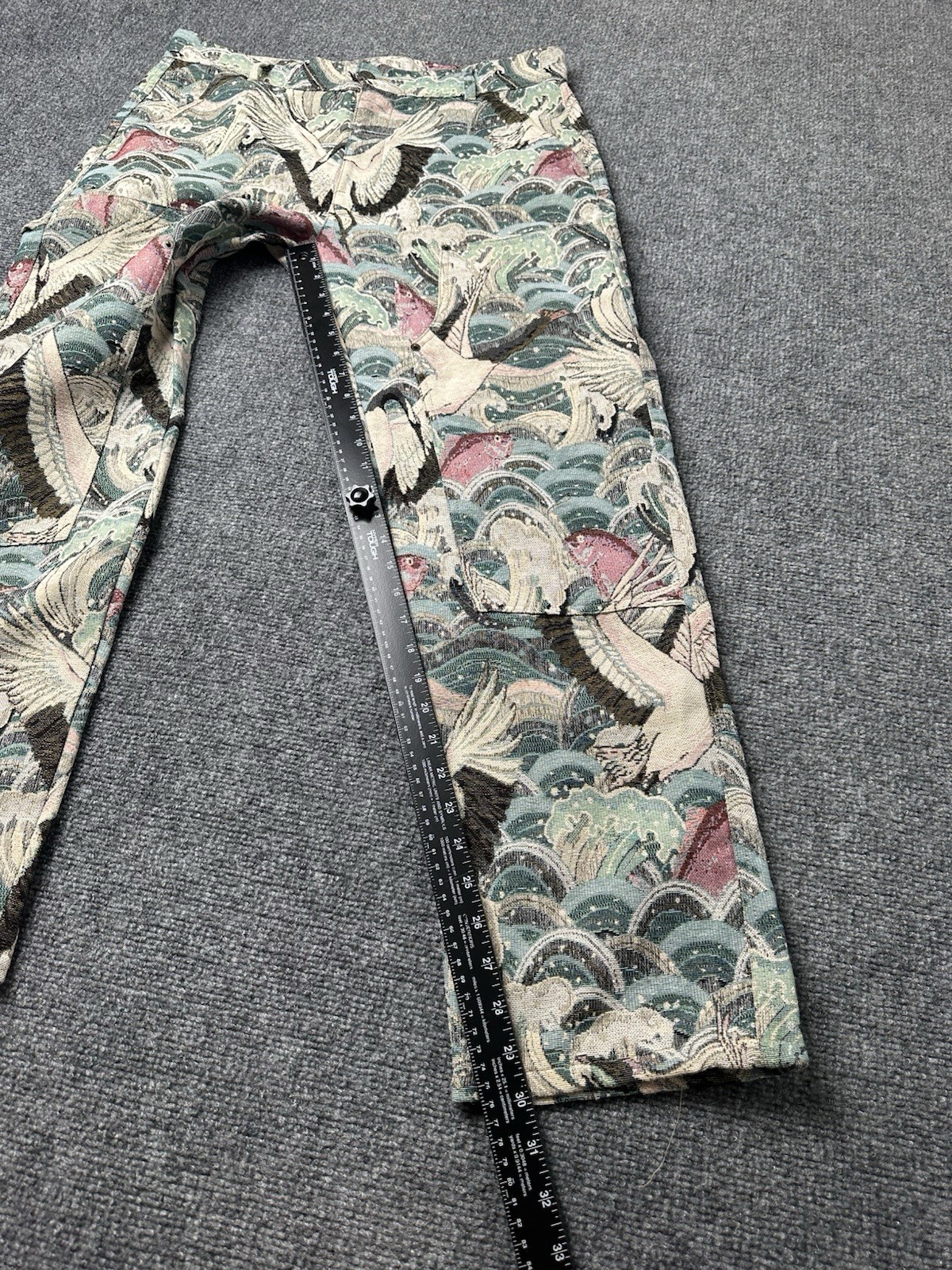 Mens Maison Article Bird Wave Pattern Jacket Pant… - image 13