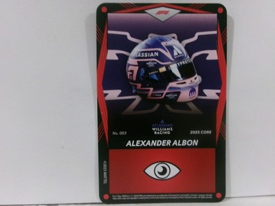 2025 UNO Elite Core F1 Formula 1 HELMET RED #003 ALEXANDER ALBON