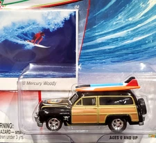 Johnny Lightning 50 1950 Mercury Woody Woodie Wagon Surf Rod Car MM Reef Devils