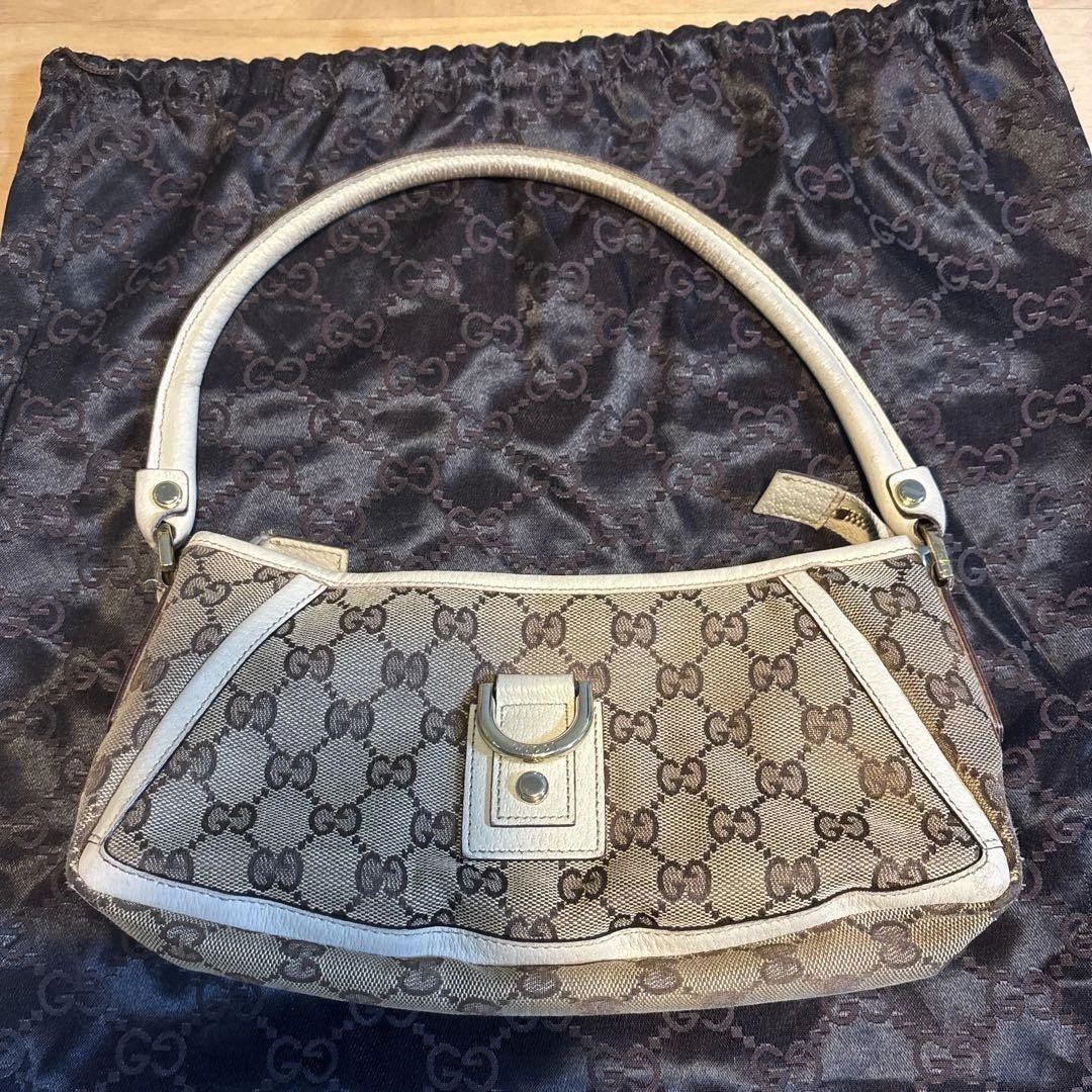 Gucci Abby beige blanc motif Gg sac à bandoulière créateur sac à main mode
