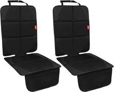 2 Pack Car Seat Protector Thick Padding Waterproof With Mesh Pockets For Baby...