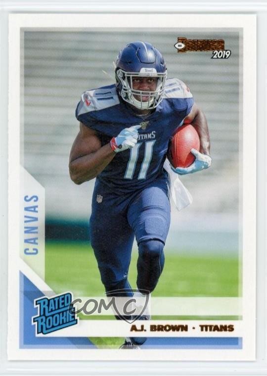 2019 Panini Donruss Rated Rookie Canvas AJ Brown #314 Rookie RC 1n5