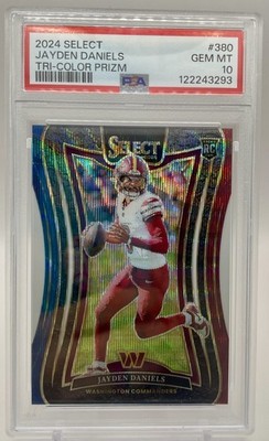 2024 Select Suite Level Tri-Color Prizm Jayden Daniels RC /149 PSA 10 #380