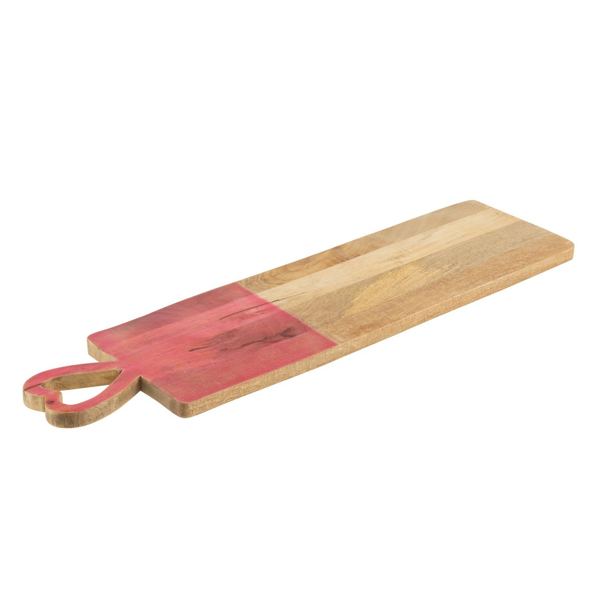 Planche de présentation bois Freddy 74cm rose grand format pour plateau fromage et charcuterie