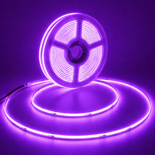 5mm Cob Led Strip Light 16.4ft 12v Ultra Thin Flexible Cuttable Multiple Colors