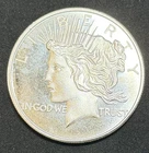 1 oz Silver Peace Round BU .999 Fine, One Troy Ounce, Vintage No Reserve #810