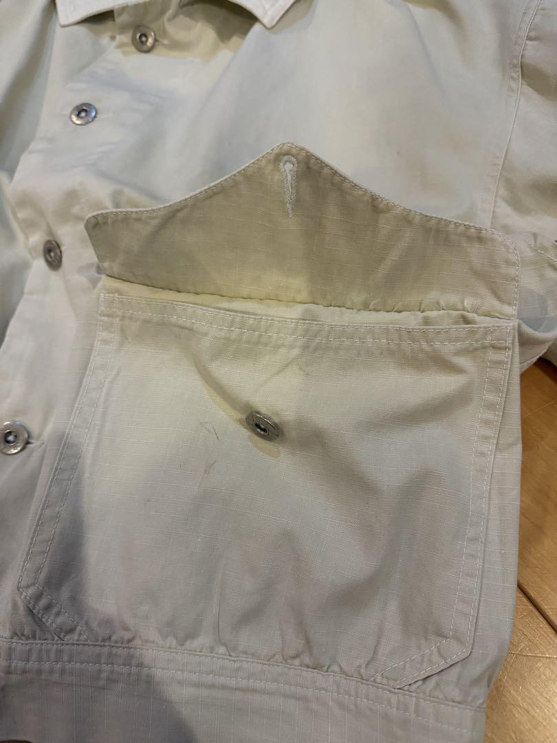 Stone Island 1987 SS Ripstop Jacket Vintage M White 80s Stone Island 1987 SS Ripstop Jacket Vintage M White 80s