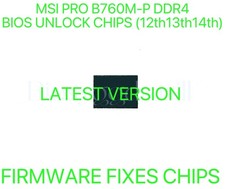 MSI PRO B760M-P DDR4, NO PASSWORD FIRMWARE BIOS CHIP LATEST VERSION