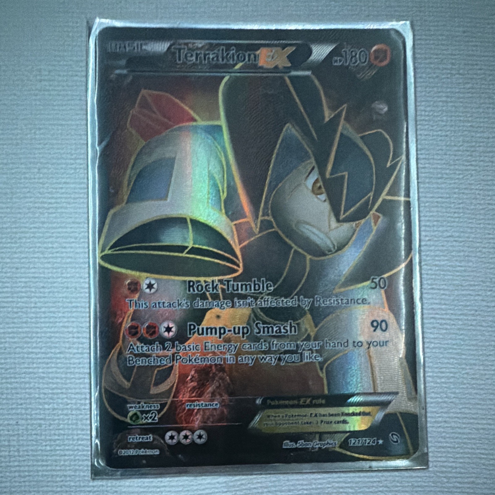 Terrakion EX Full Art Holo Ultra Rare Dragons Exalted 121/124 English
