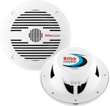 BOSS Audio MR60W 6.5" 200W 2-Way Coaxial Marine Boat Speakers Open Box