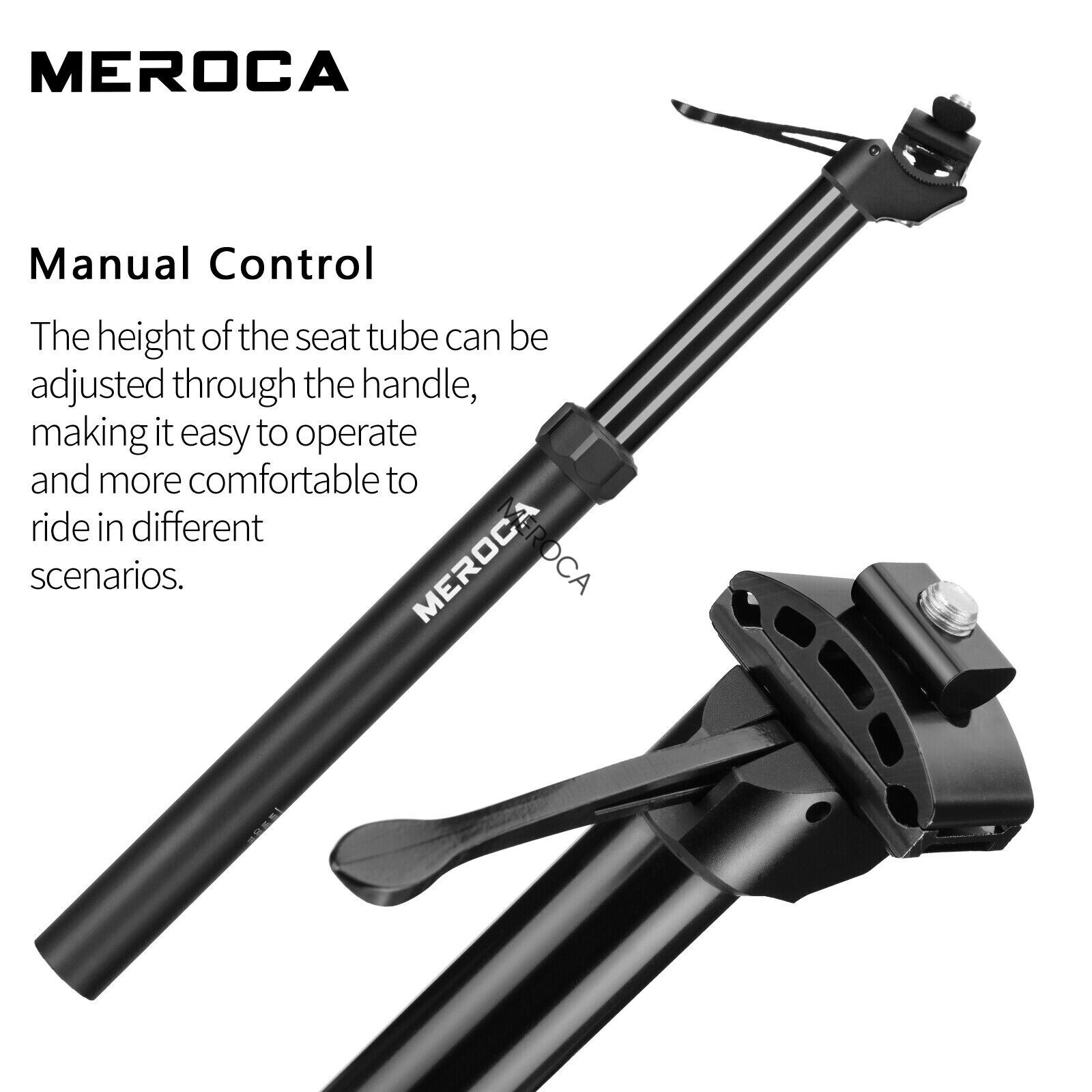 MEROCA MTB contagocce reggisella mountain bike palo idraulico 27,2/30,9/31,6 mm regolazione foto 2
