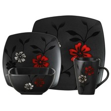 Juego de vajilla Gibson Elite 78702.16 16 piezas flor de noche