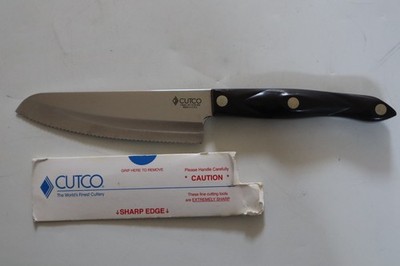 CUTCO 3738 KM Hardy Slicer Serrated Knife Dark Brown Handle