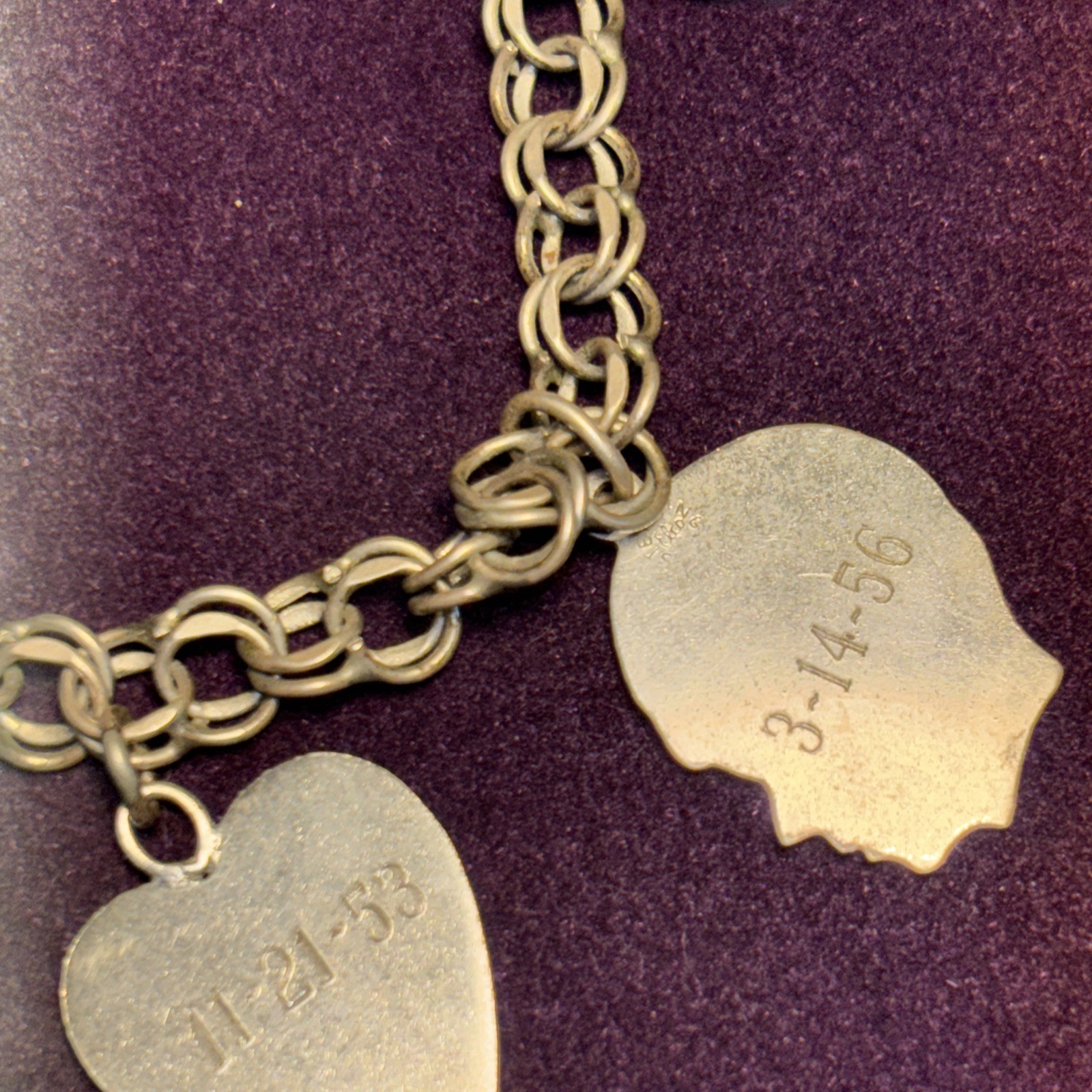 Solid Sterling Silver 925 Hearts Faces Charm Intr… - image 6