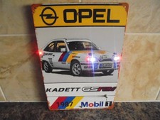 AWESOME CUSTOM MADE OPEL KADETT/ASTRA GTE  METAL CAR SIGN WITH WORKING LIGHTS