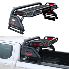 Universal Truck Bed Roll Bars With Cargo Basket For Silveradorangertacoma