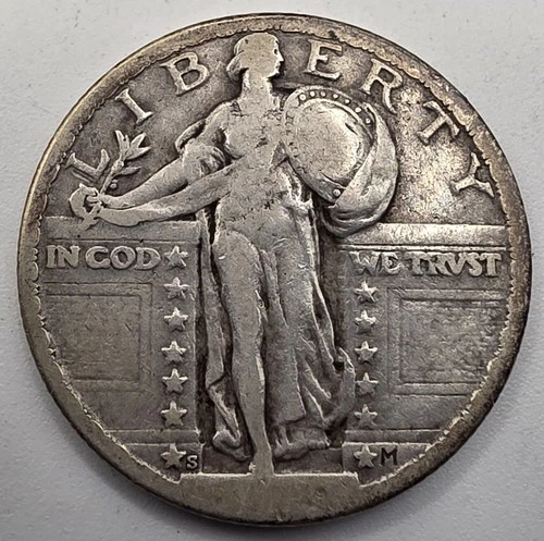 《SILVER》  1920-S  Standing Liberty Quarter *SILVER*