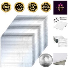 Polished 5x5 mm Mirror Mosaic Tiles - 36000 Self-Adhesive for Versatile Home Use